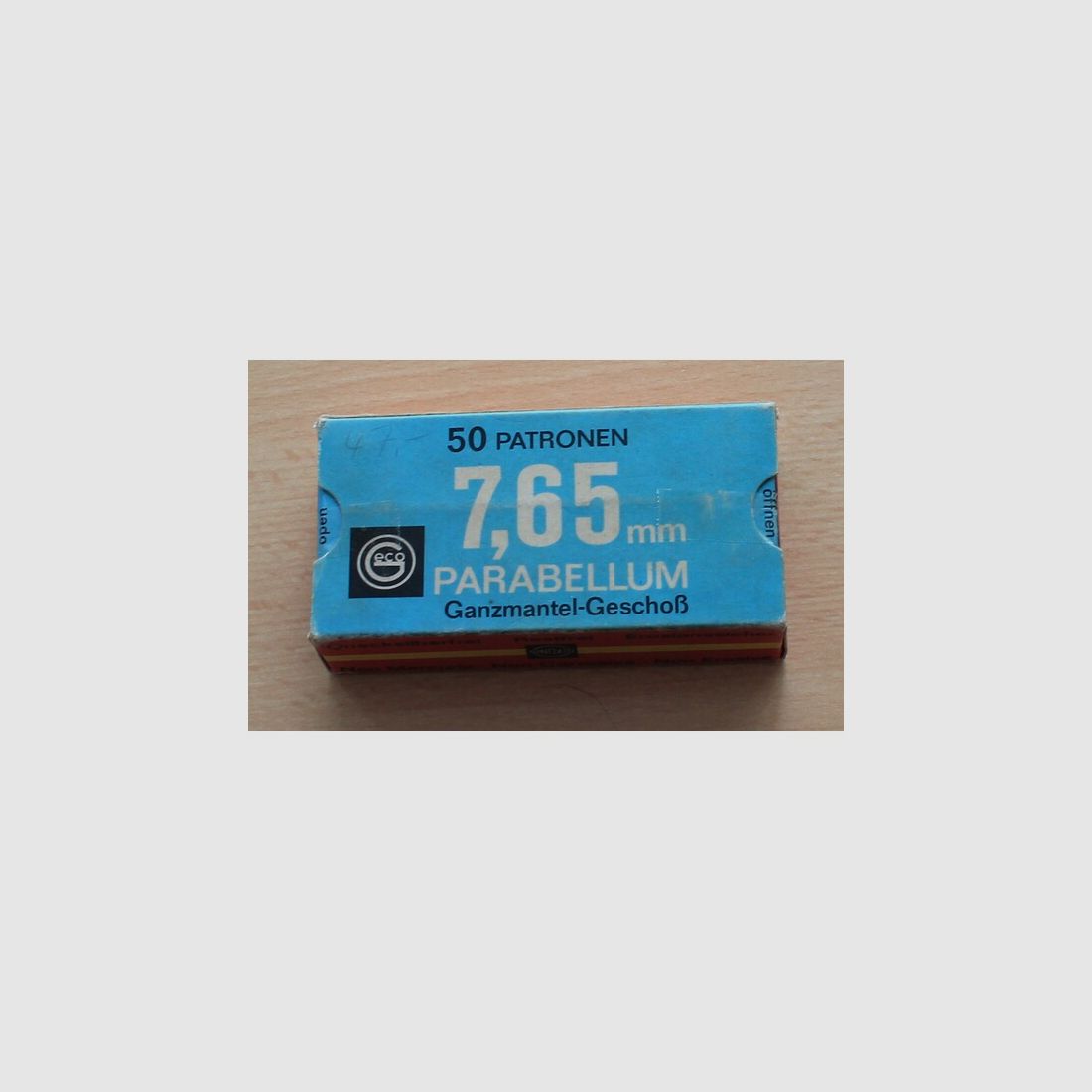 50 Patronen Geco 7,65 Parabellum