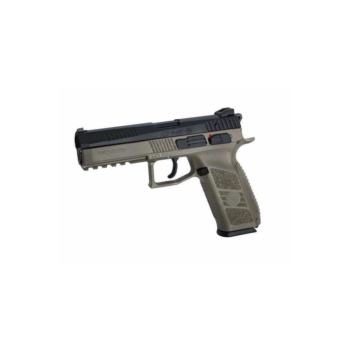 CZ P-09 Metalowa Slide Airsoft Pistolet GBB, w tym Case, FDE/Czarny -F-, zdjęcie 1 z 2
