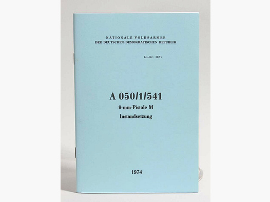 Waffenzubehör Handbuch NVA Makarov Instandsetzung