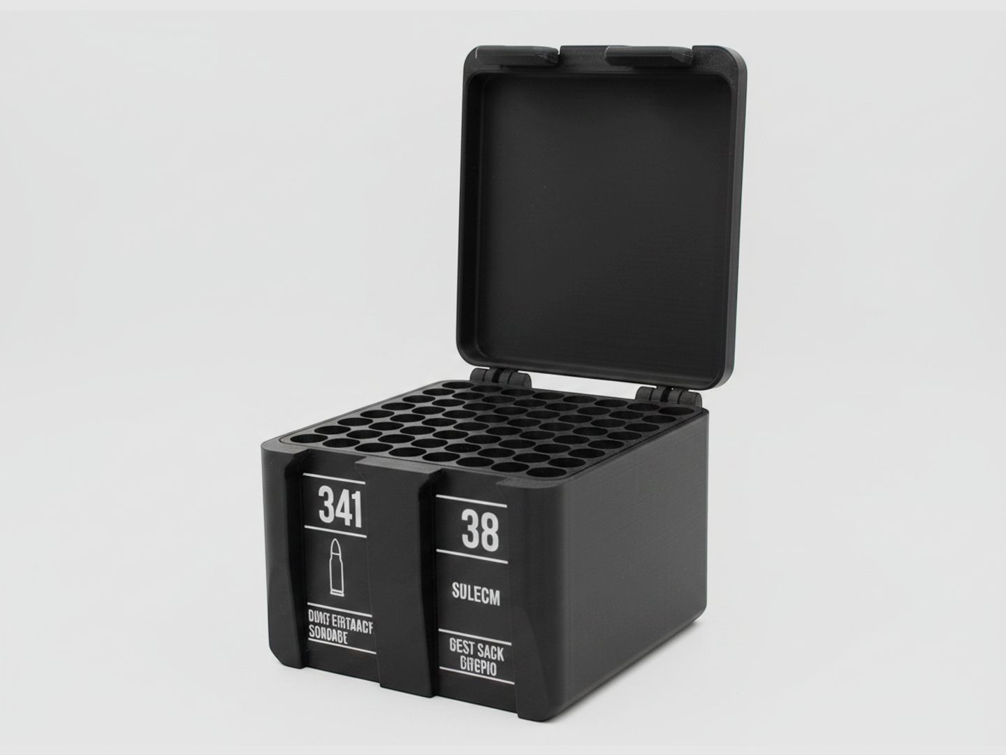 Filamelt Munitionsbox / 338 Lapua Magnum / 'Klapp- / Rastdeckel' / Patronenbox, Ammo Box