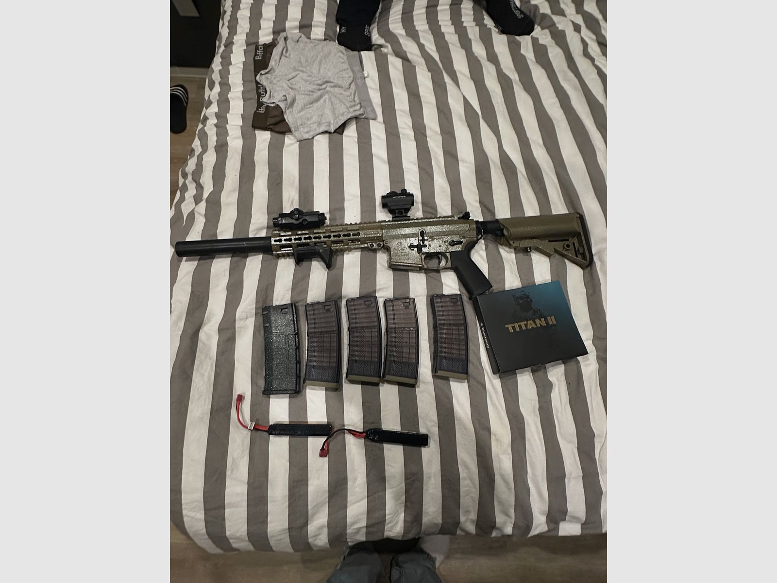 Tippman Comando fully tuned with battery etc.