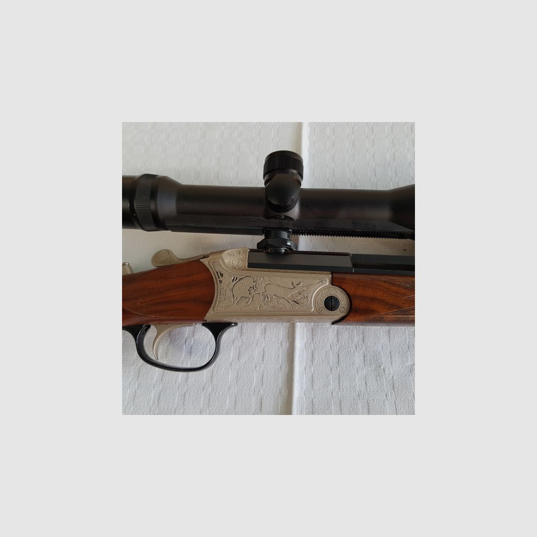 Blaser Kipplaufbüchse Mod. K770 Kal. 30R Blaser Zielfernohr Swarovski 3-12x50 Abs. 4 mit Leuchtpunkt