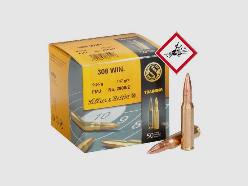Sellier & Bellot .308 Win FMJ 147 grs
