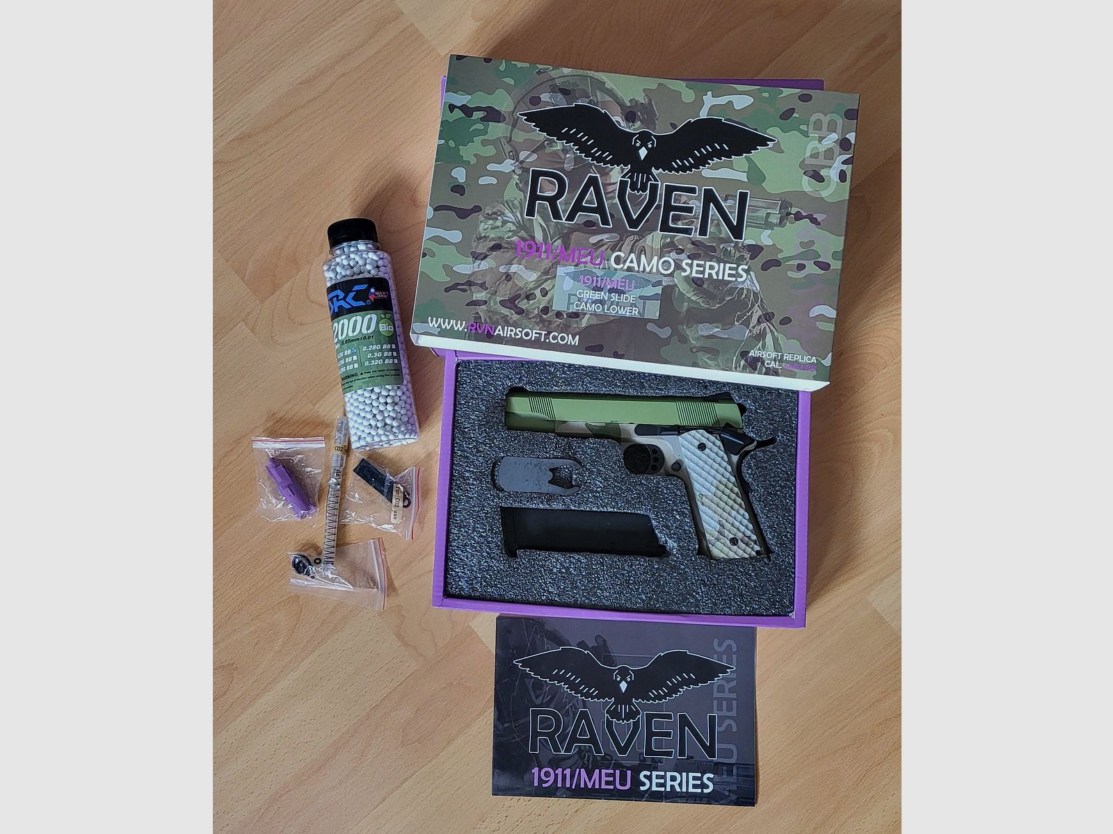1911/MEU GBB Pistole (Hydro) Grün Camouflage