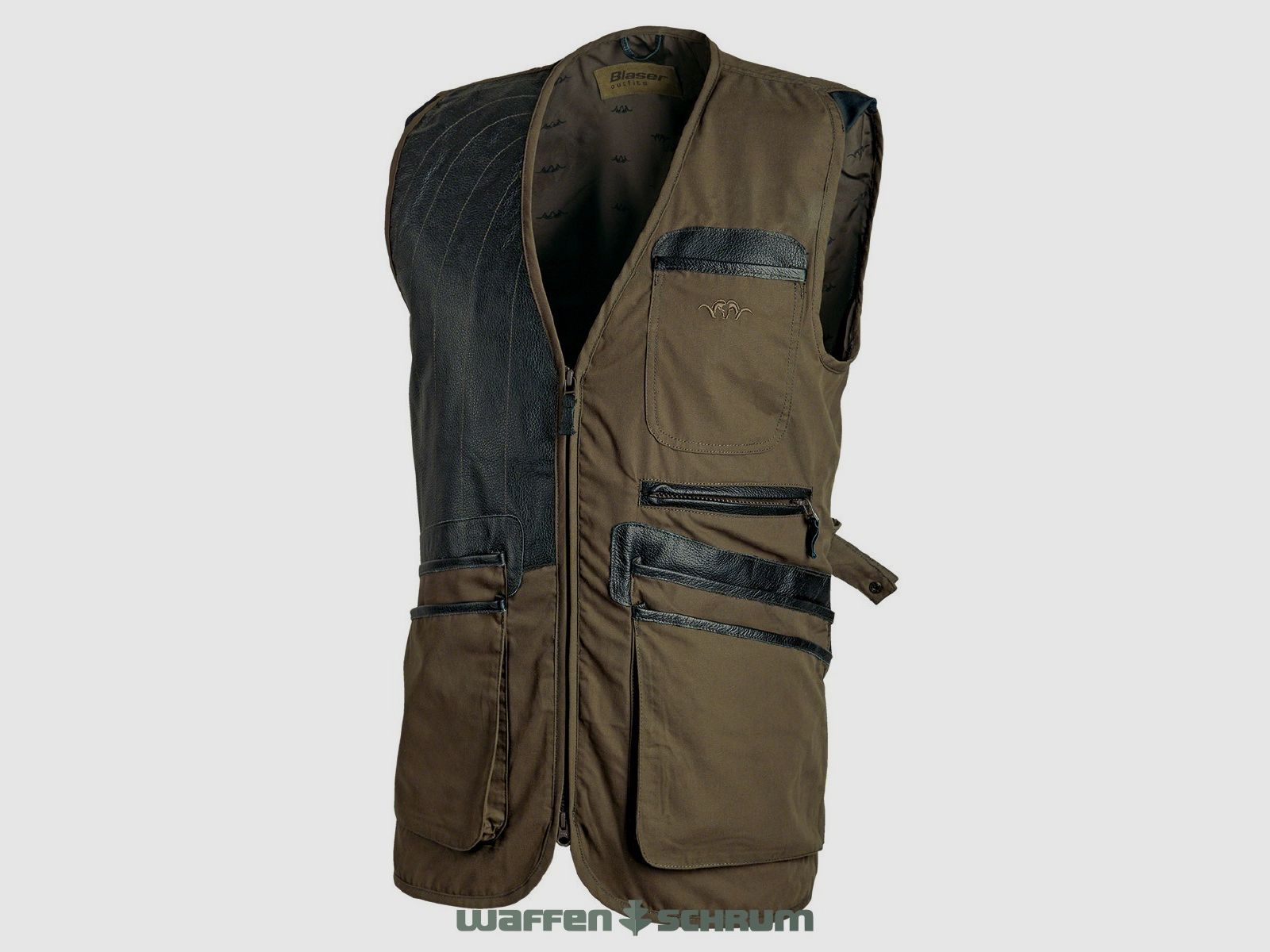 Chaleco de tiro Blaser para todo el año derecho marrón oliva
