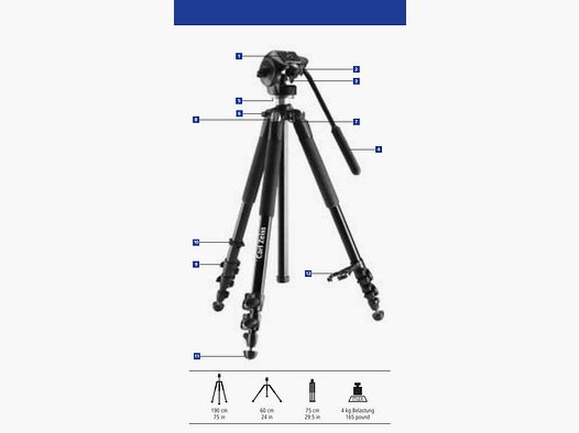 Carl Zeiss Stativ Tripod - Top Qualität