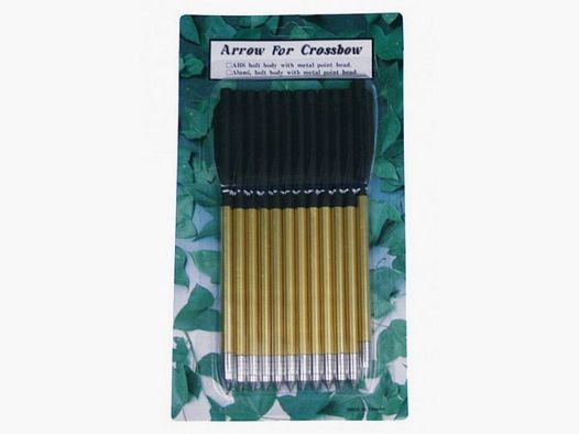 ALU - FLÈCHES POUR ARBALETE À PISTOLET - 6,5" - 12 PIÈCES