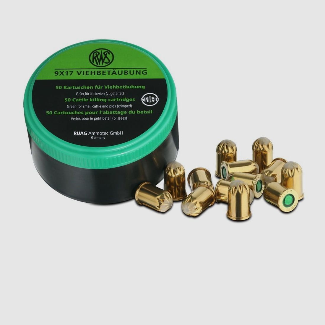 RWS livestock stunning cartridges 9x17