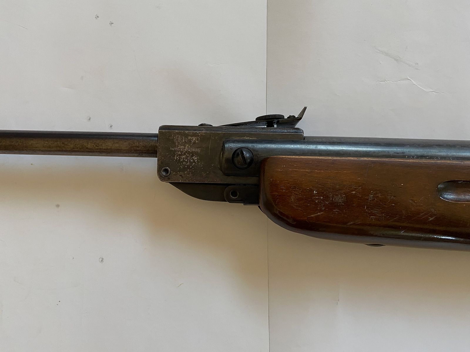 Luftgewehr Weihrauch HW 50 4,5 mm, mit Zielfernrohr, Kugelfang und 1.000 Kugeln