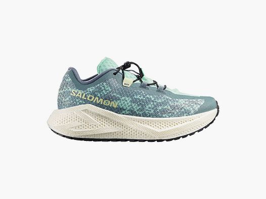 SALOMON – WOMEN – AERO GLIDE 4 GRVL W Stormy Weather / Lichen / Vanilla Ice