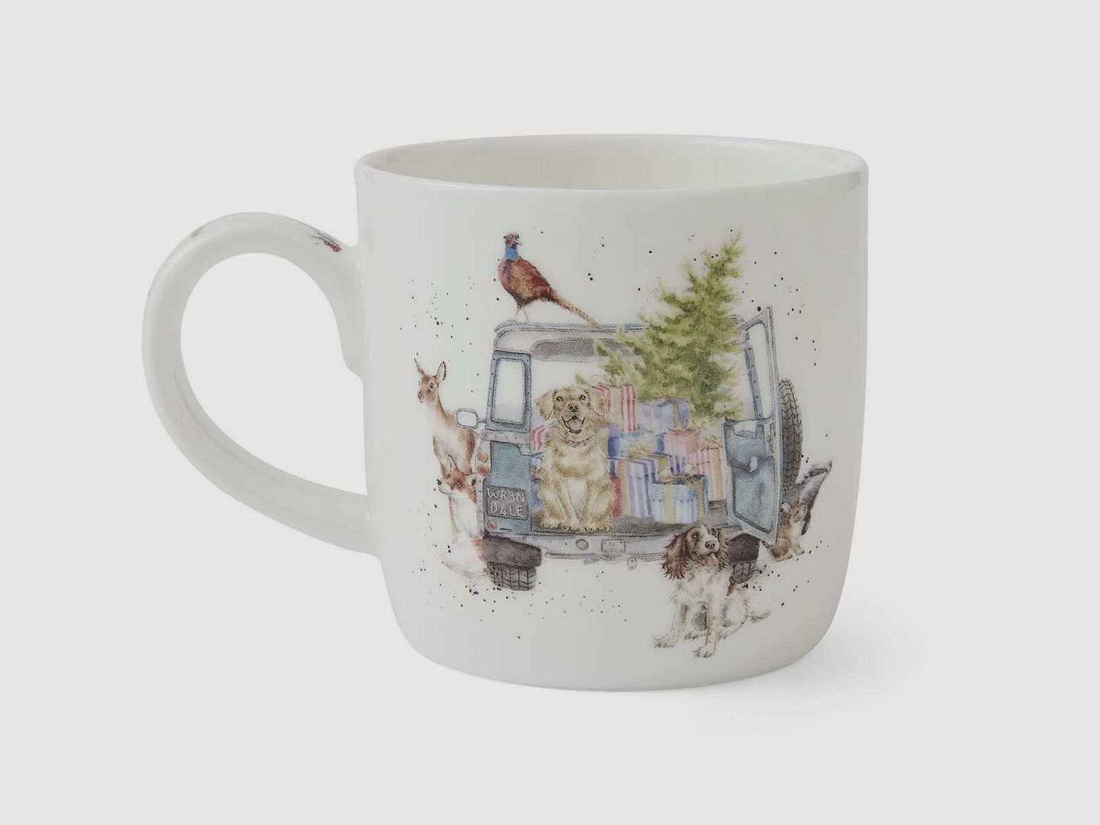 Wrendale Tasse 'Driving Home Christmas' - XMas Tiere