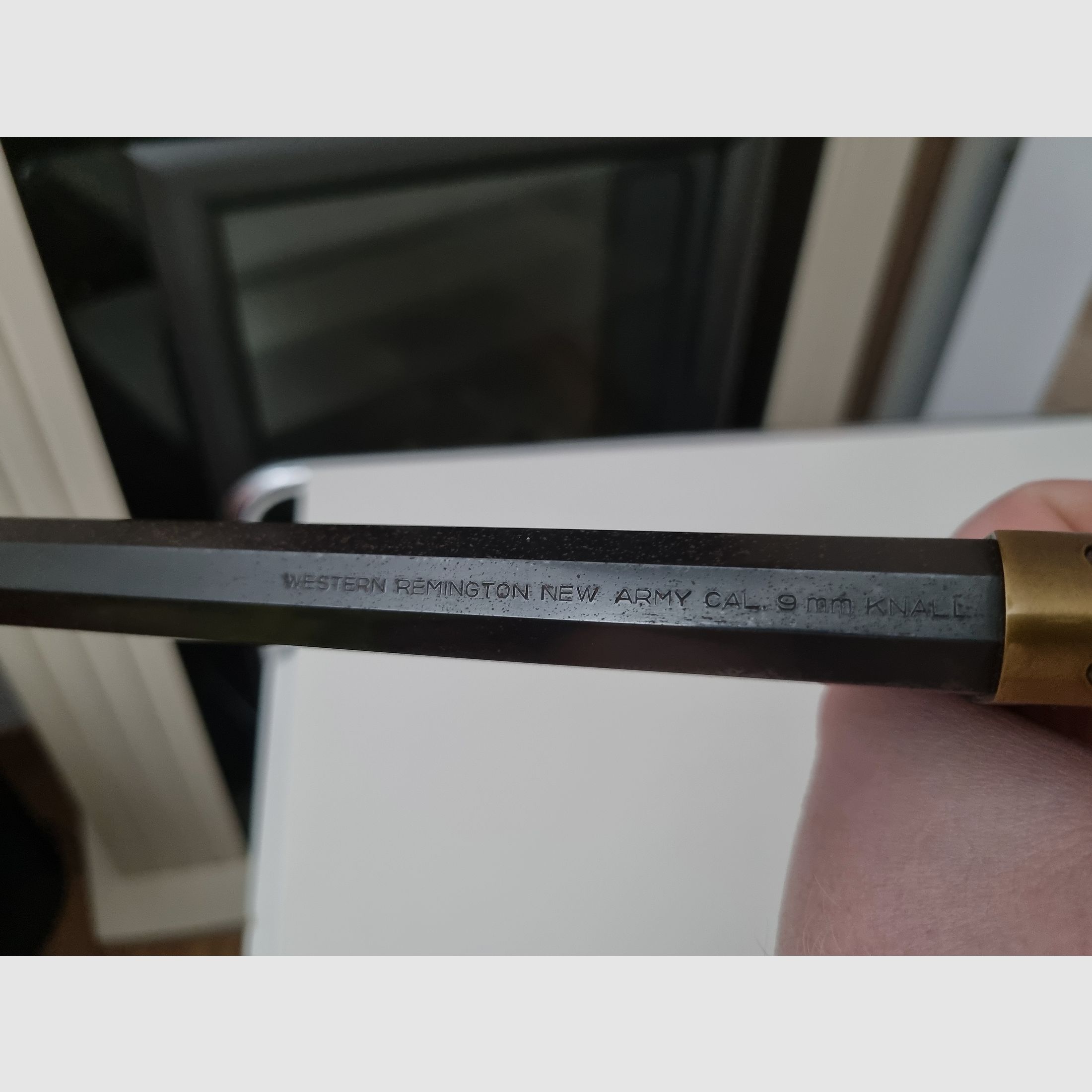 Western Remington New Army 9mm Knall Seltener Neumann Umbau PTB 304