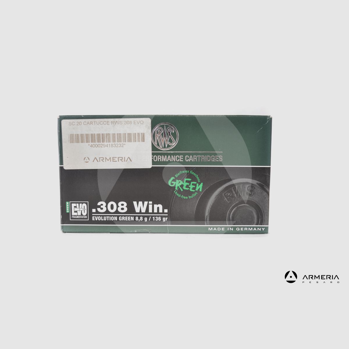 RWS Evolution Green Kaliber .308 Win 136 Grain – 20 Patronen, Bild 1 von 2