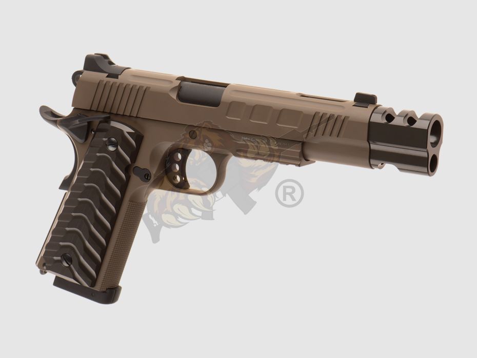KP-16 Vollmetall Pistole Co2 mit Blowback in Tan