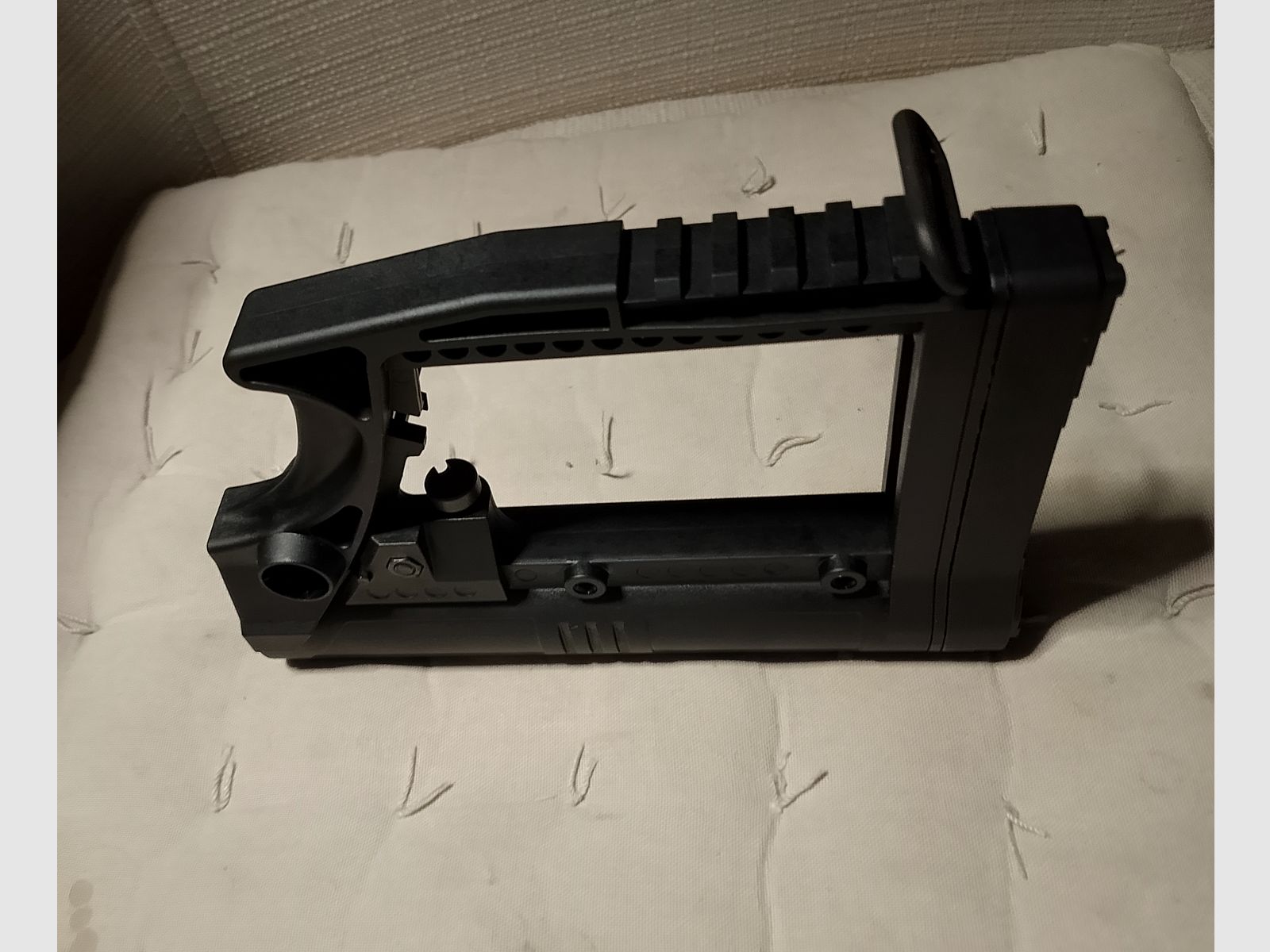 Schulterstütze Schaft AR-15 System Schubschaft verstellbar Schulterstütze Picantinny Schiene inbusschlüssel integriert 