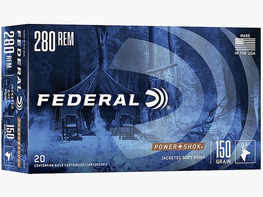 Federal Power-Shok .280 Rem. 150GR JSP 20 cartridges