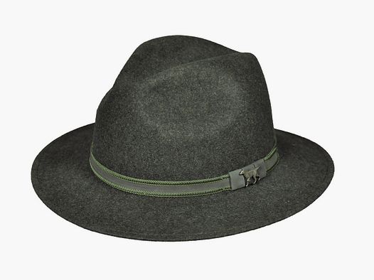 Hut mit Zierteil Jagdhund - 100 % Wolle