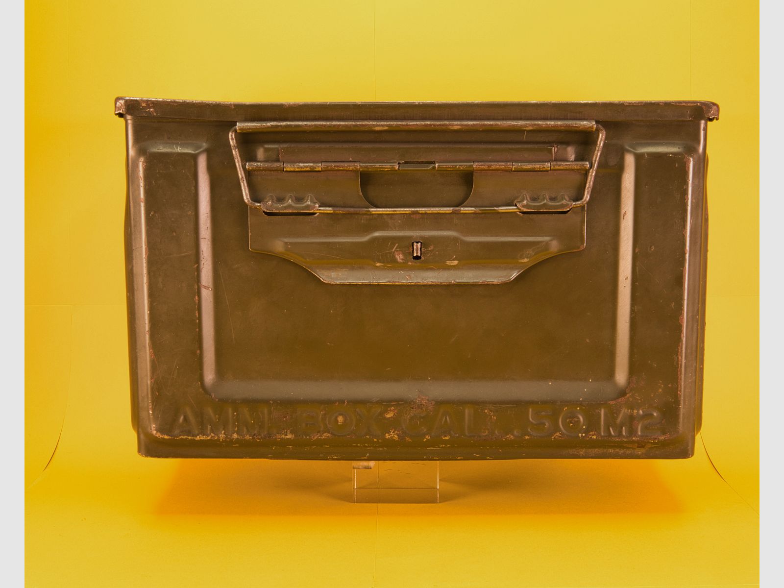 Original US Army M2 Munitionskiste für Cal.50  von United / ca. Baujahr 1942-1960    Ein must have für Reenactment und für jeden Willys Jeep Besitzer