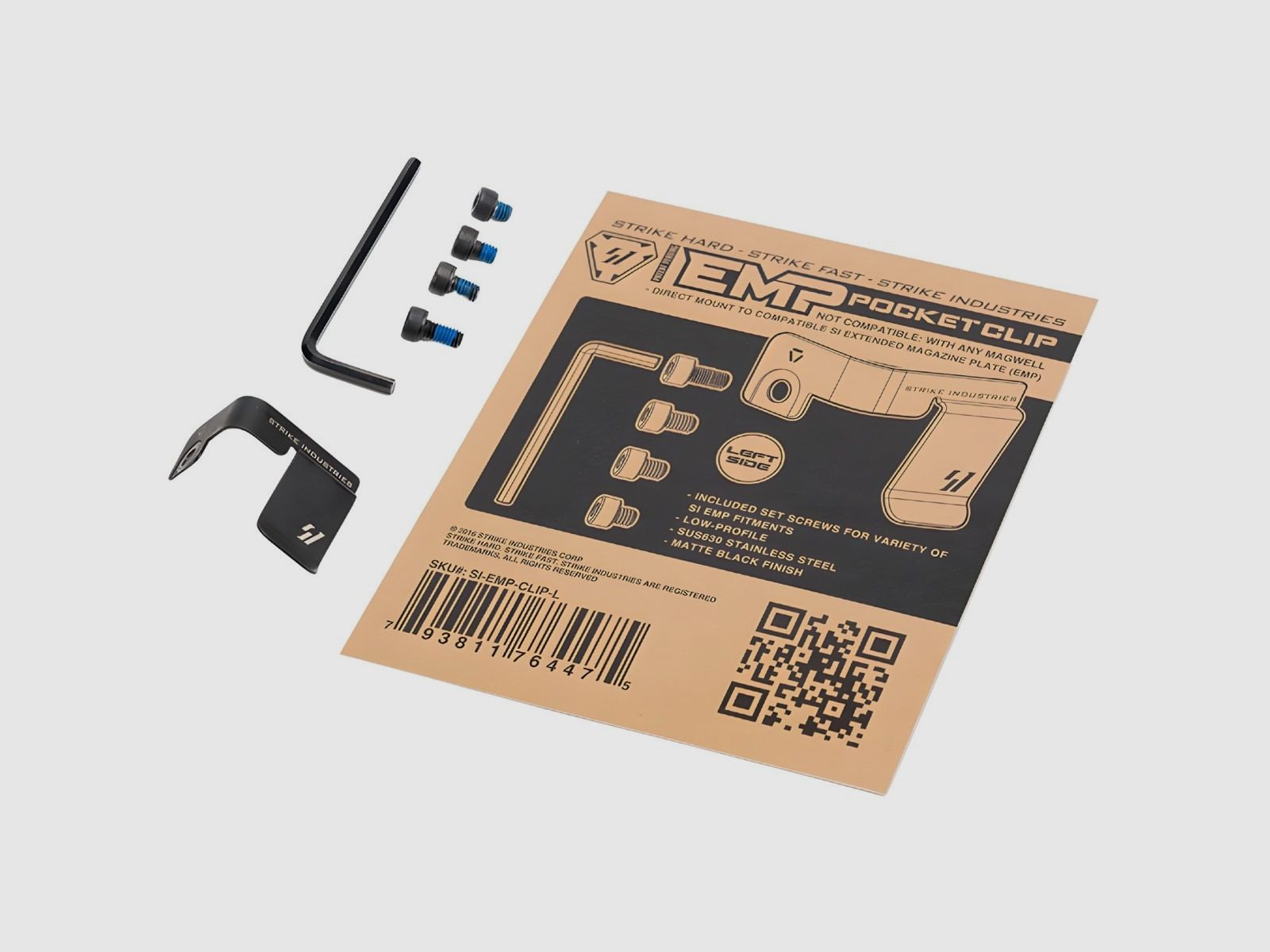 Strike Industries – clip de chargeur EMP Pocket Clip – gauche – SI-EMP-CLIP-L, image 6 sur 9