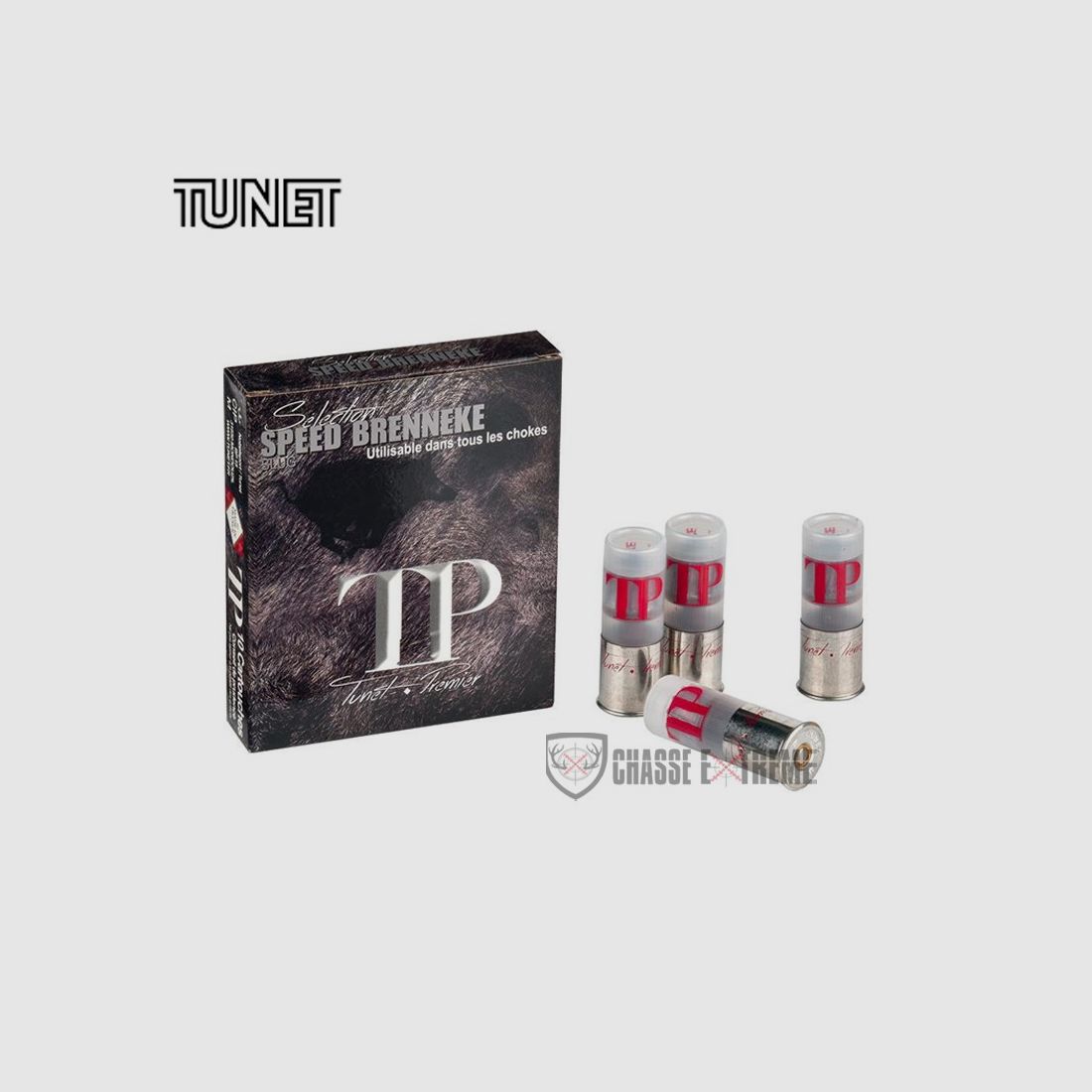 10 Cartuchos TUNET Tp Speed Brenneke Cal 12/70 28,5G
