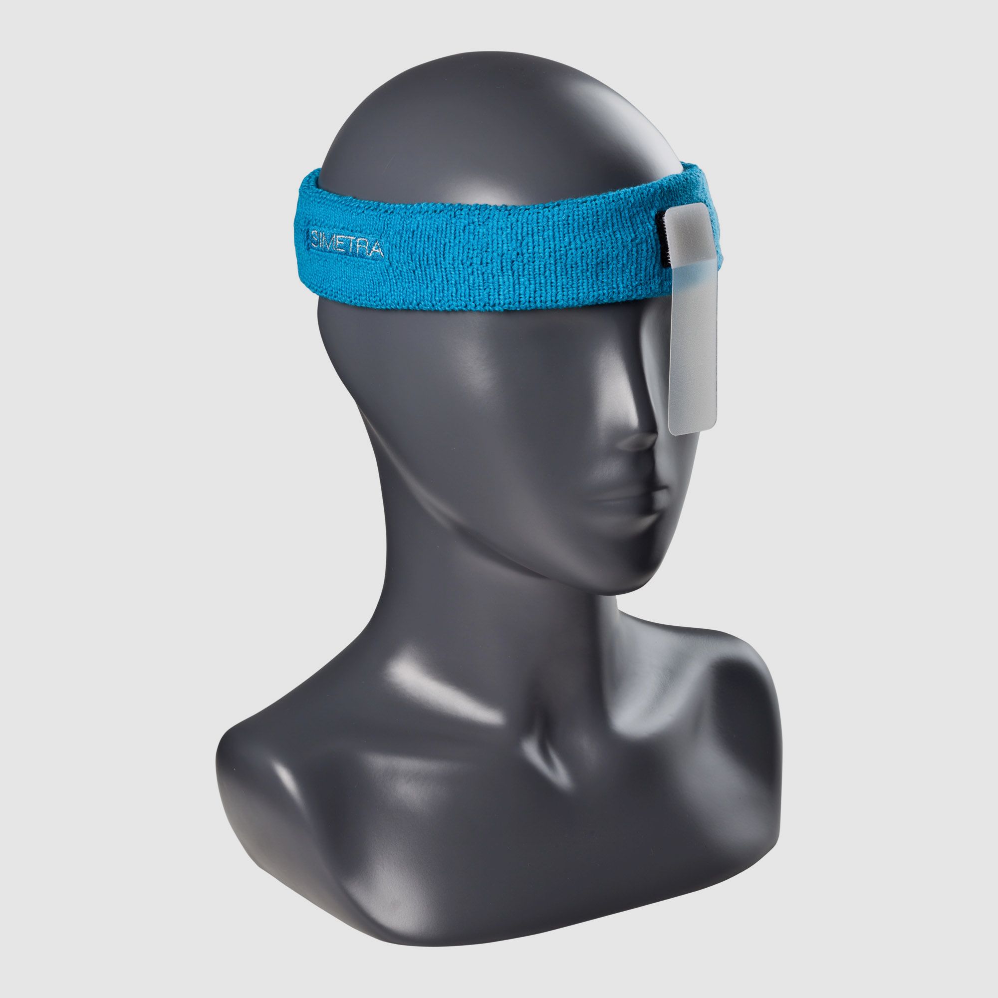 Simetra Stirnband blau Augenblende transparent