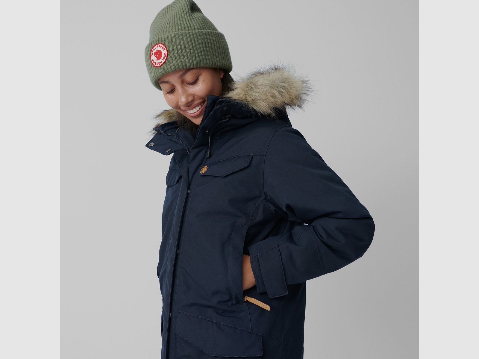Fjallraven NUUK PARKA W Black Oak, image 8 sur 14