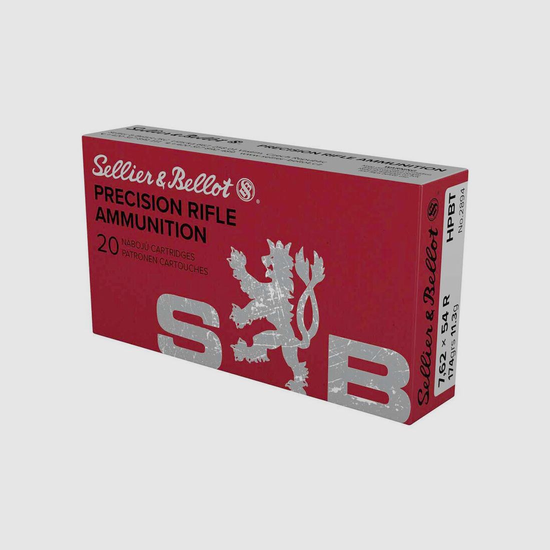 Sellier & Bellot OTM HPBT 174grs. 20pcs. 7.62x54R, image 1 of 2