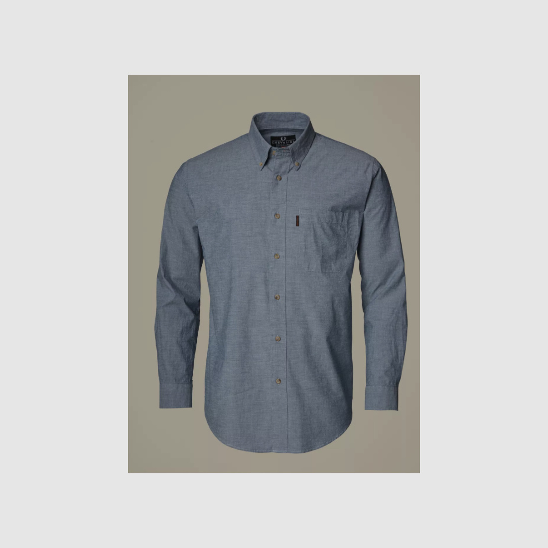 Chevalier Herren Hemd Camp Chambray BD LS