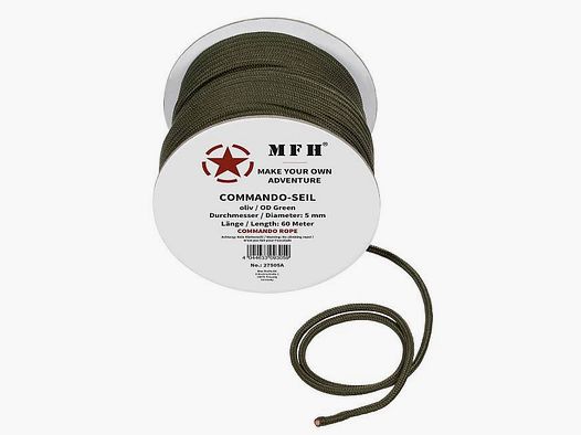 Seil, 60 Meter, 5 mm, Olive
