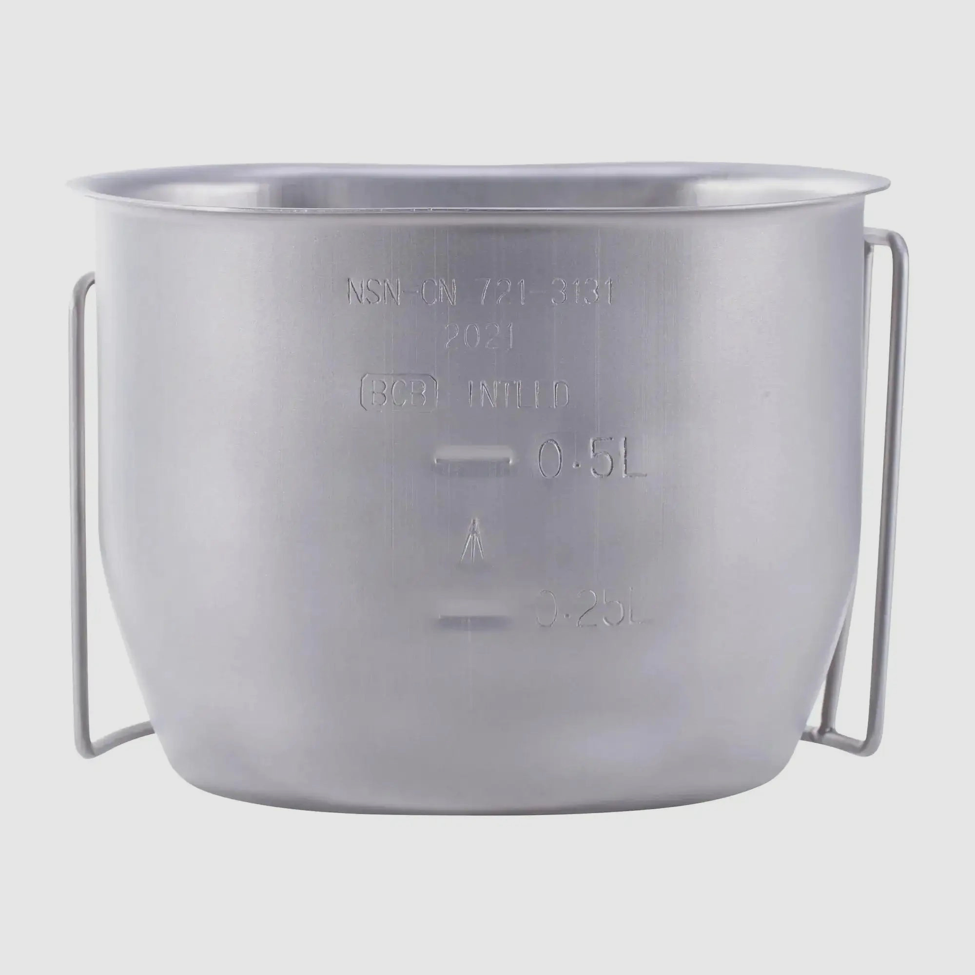 BCB Tazza da campeggio Crusader Cup Canteen argento
