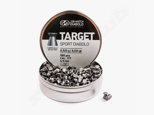 JSB Diabolos Target Sport lisci 4,5mm / 0,52 g / 500 pz
