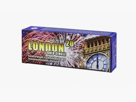 LONDON GOLD CIRCLE - 20 SCHUSS - 15 MM