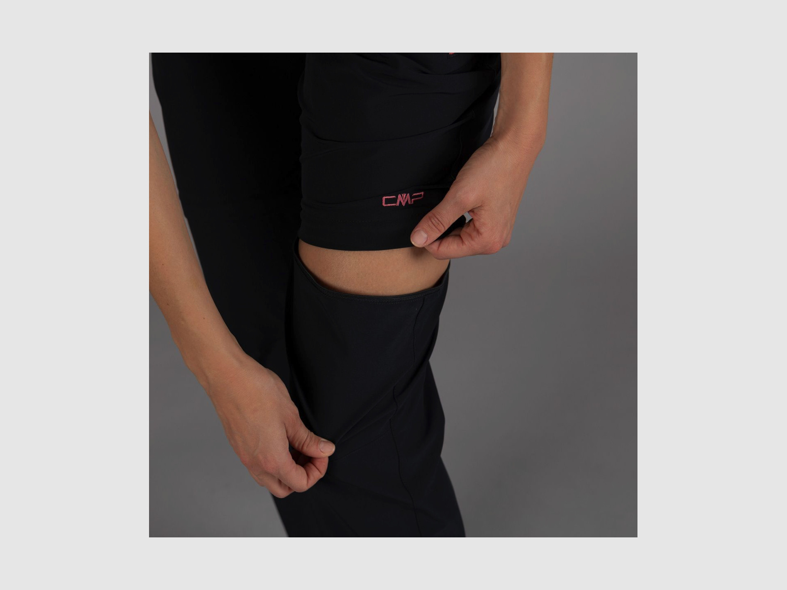 CMP Women's Zip-Off Trekking Pants Black Blue