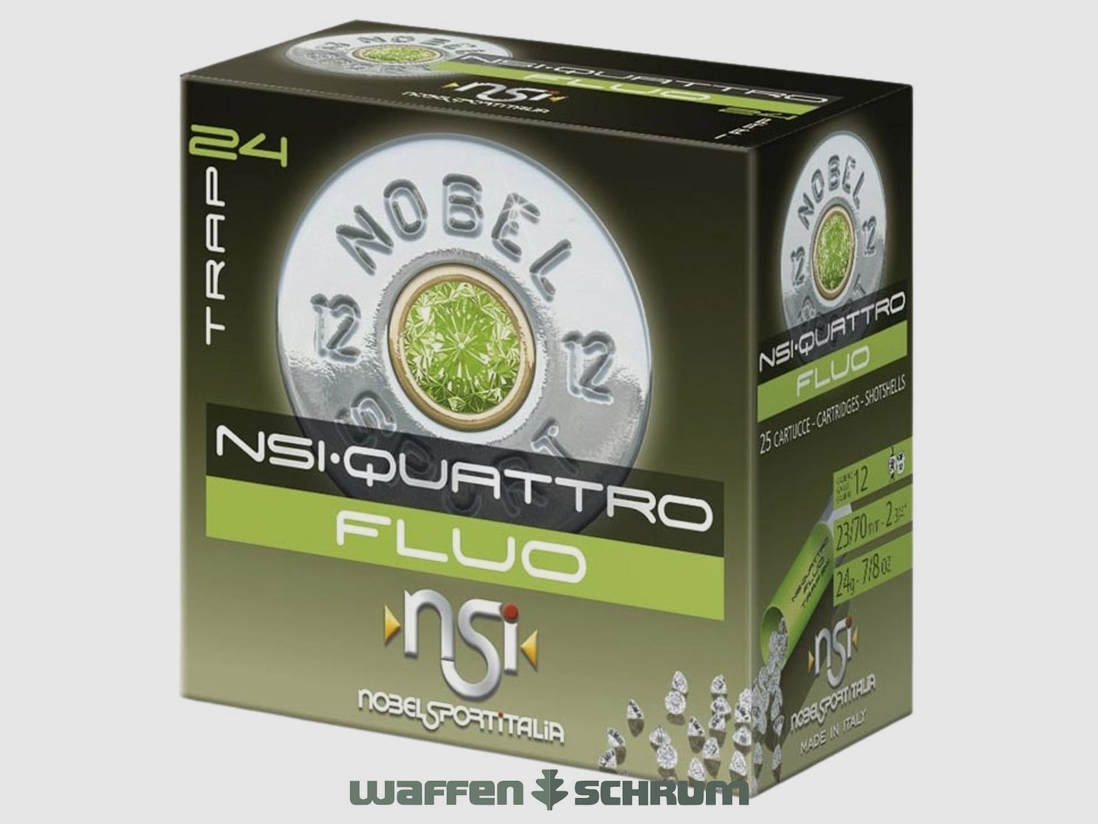 Nobel Sport Italia 12/70 Quattro FLUO T7,5 2,4mm - 24g