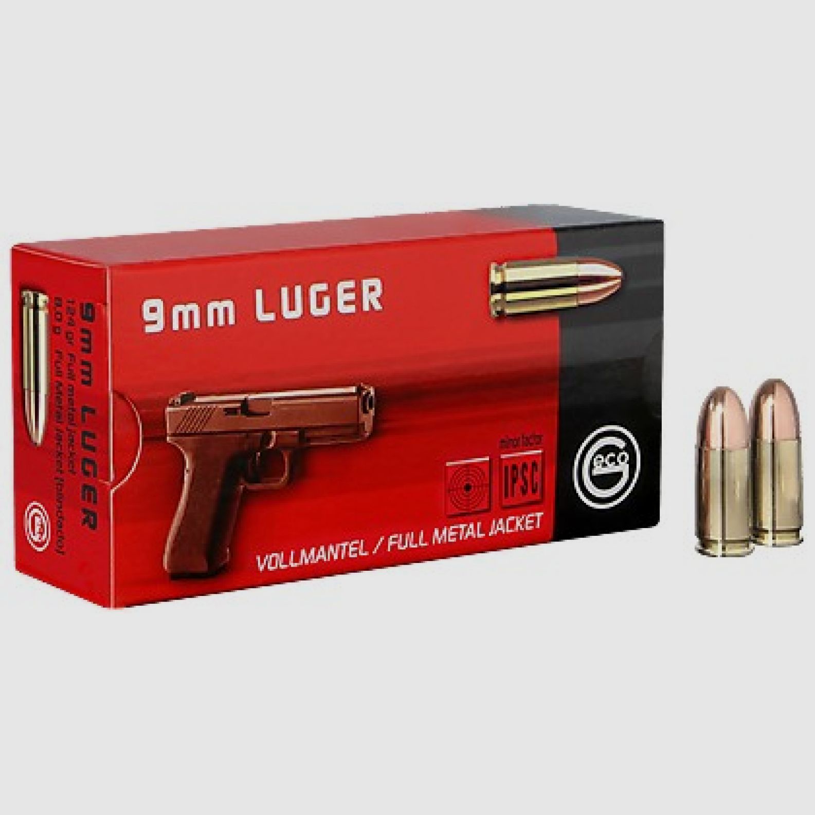 9×19 FMJ 8g / 124gr