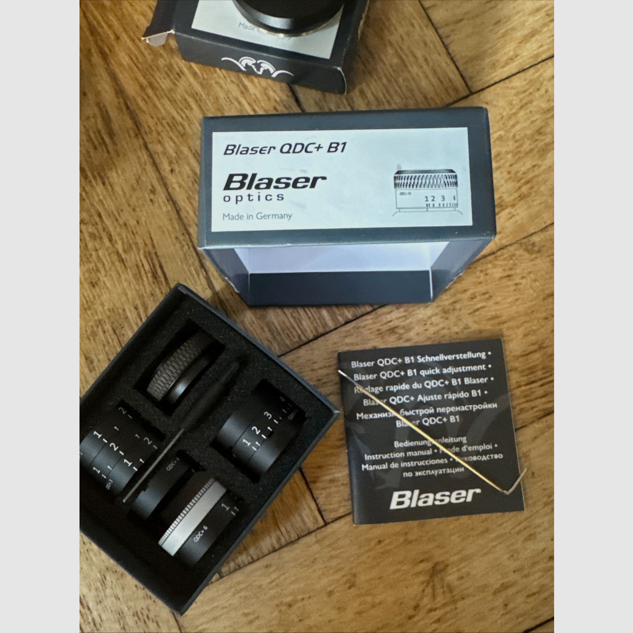 Blaser Zielfernrohr B1 2,8–20 × 50 iC mit Blaser ODC+ & Objektiv‑Cover +Schiene