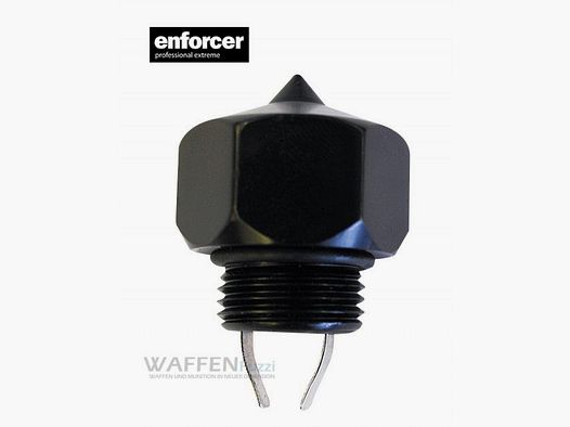 Enforcer glass breaker screw for telescopic baton