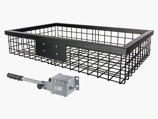 Eurohunt Heckträger schwarz beschichtet 890 x 580 x 180 mm mit Schnellkupplung