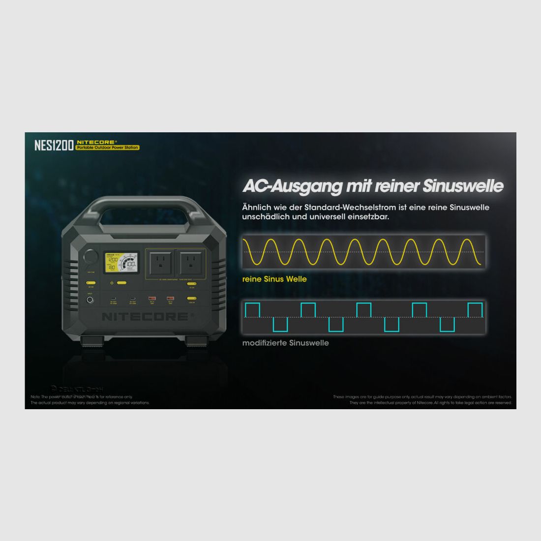 Nitecore	 NES1200 Power Station Hausversorgung Power Bank, Bild 4 von 10