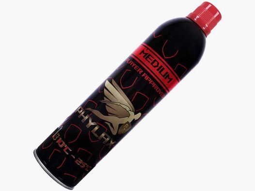 PHYLAX Airsoft Gaz Vert ROUGE (Moyen 12 Bar) - 600ml