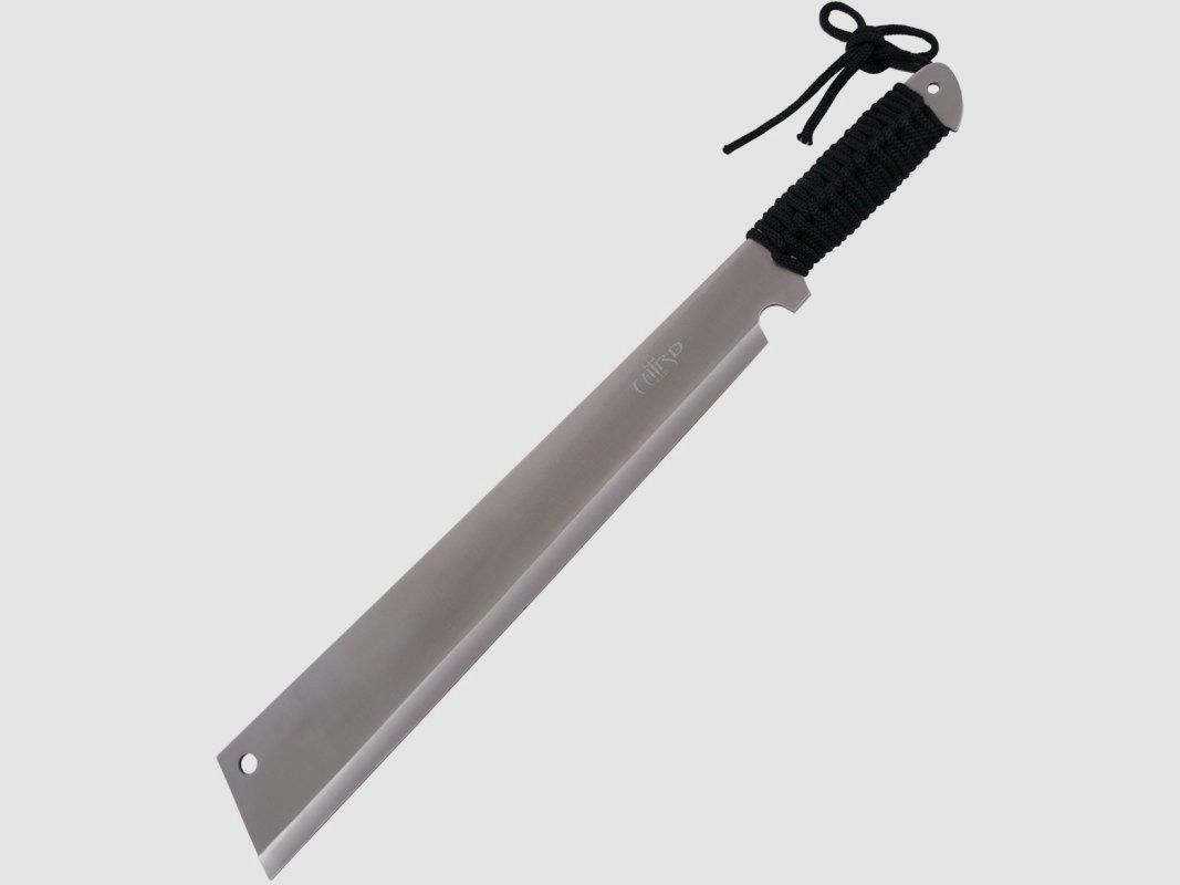 Machete with stainless steel blade