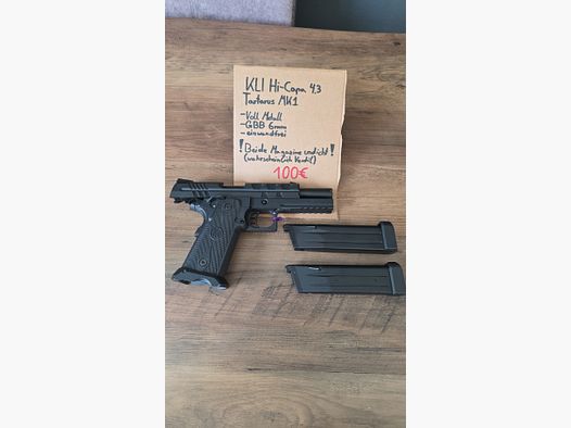 KLI Hi-capa 4.3 Tartarus MK1 GBB + 2 Magazine