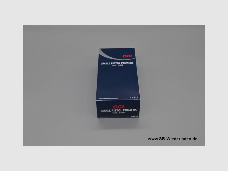 CCI500 Small Pistol Anzündhütchen 1.000Stück