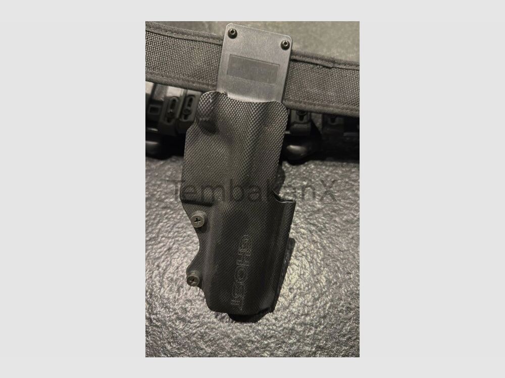 Cinturón IPSC incluye 4 bolsillos para cargadores + soporte magnético y funda fantasma Walther PP