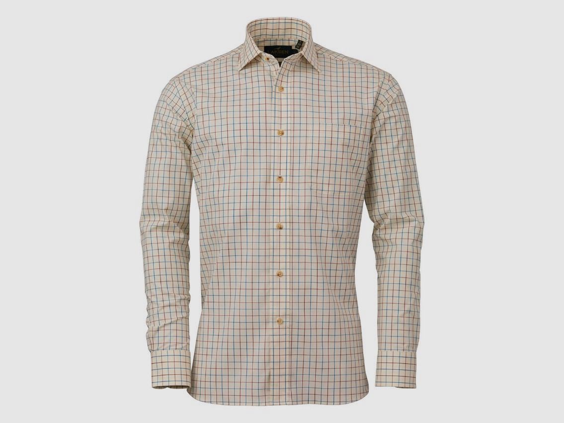 LAKSEN MORT SPORTING STRETCH SHIRT RED/OCEAN