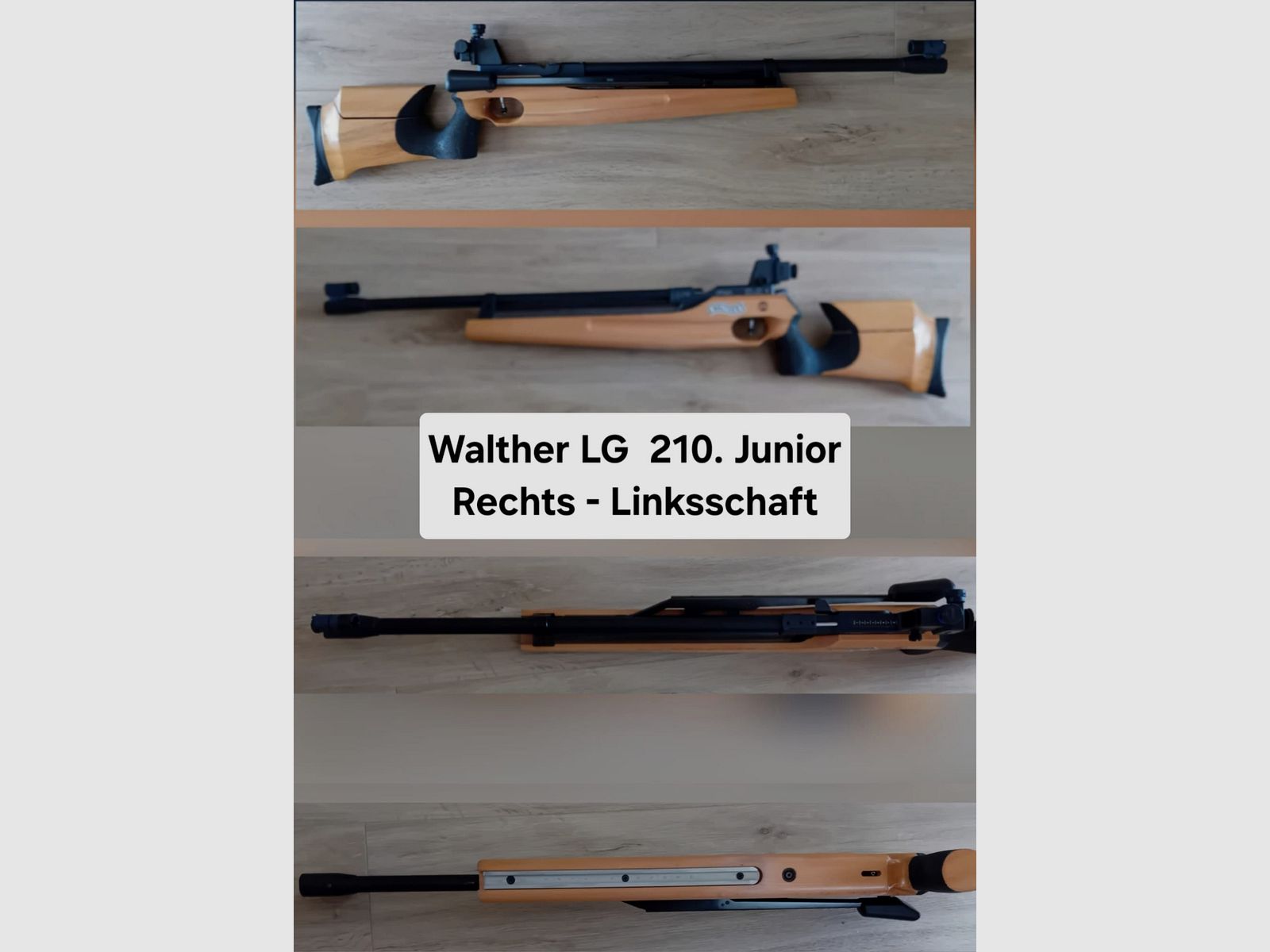 Walther LG 210 JUNIOR right - left stock