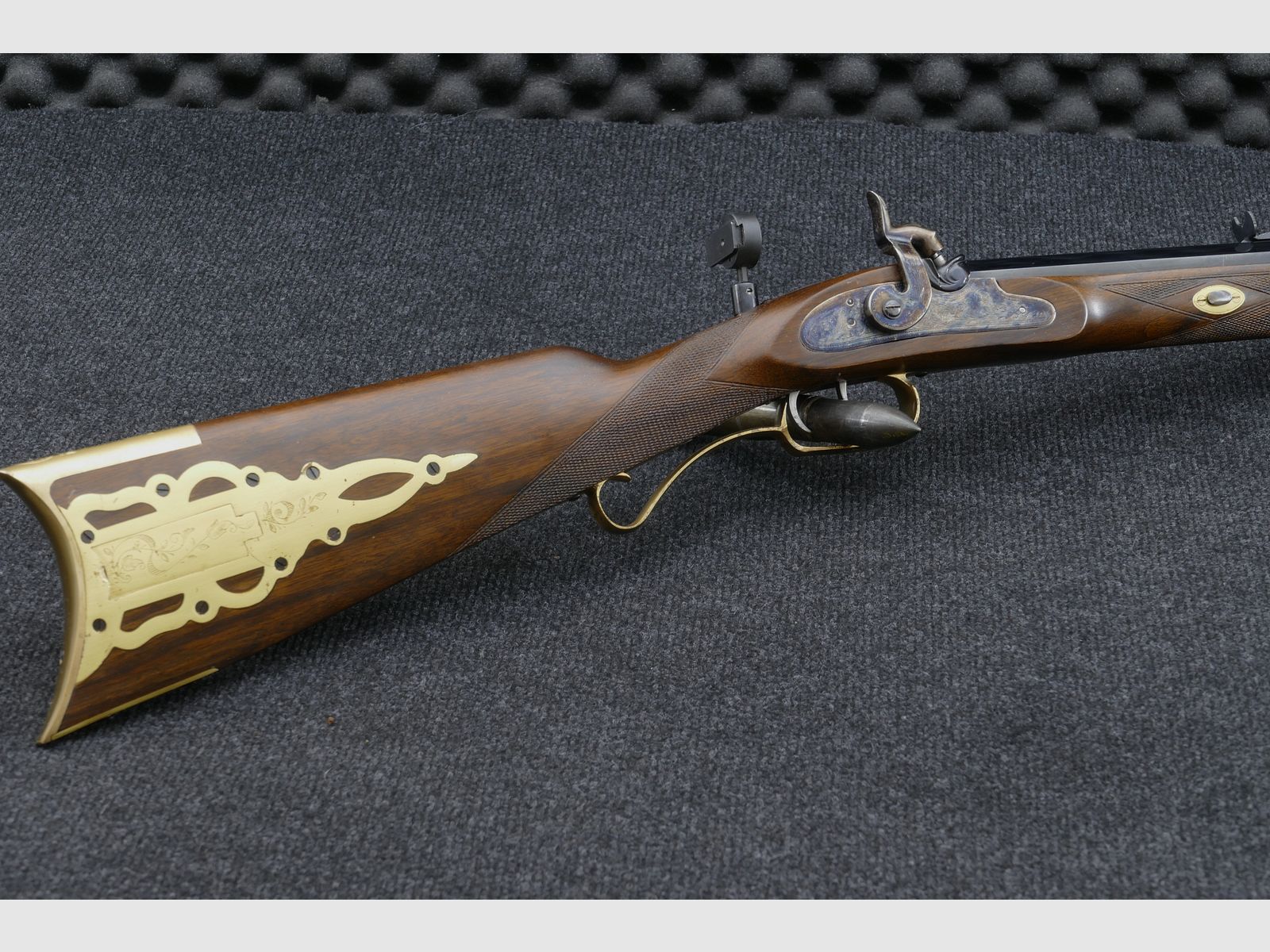 Volrderladergewehr Ardesa Hawken Match Rifle Creedmore - R-3081-C - , .45BlackPowder con diopter, molto curato (12)
