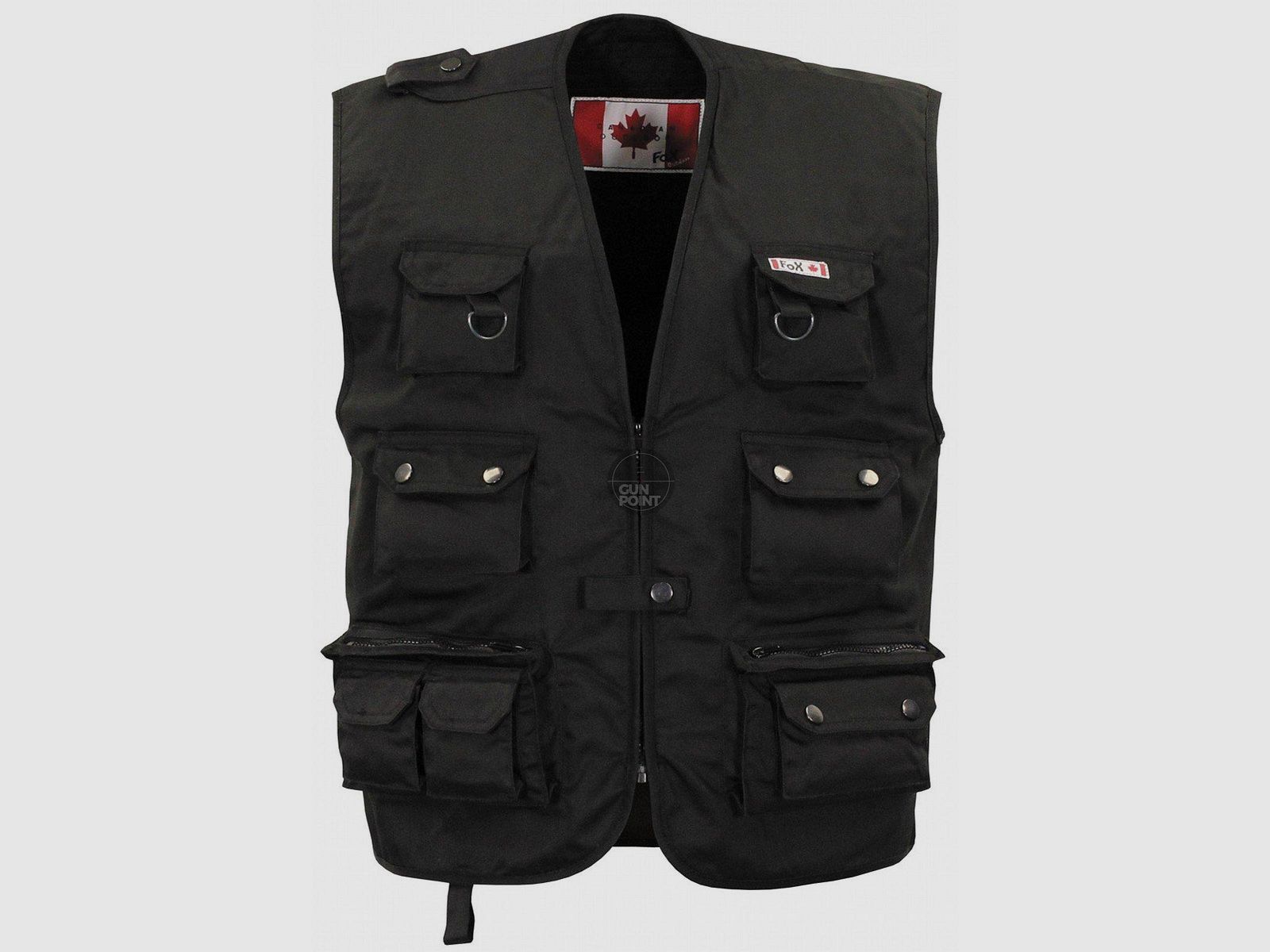 Outdoor Weste, schwarz, schwere Ausfhrung - Gre: M