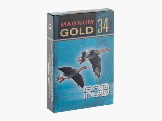 FOB Gold Magnum 34 20/76 34 g - FOB GOLD Magnum Cal. 20-76, culot de 16, 34 gr, N°6 doré