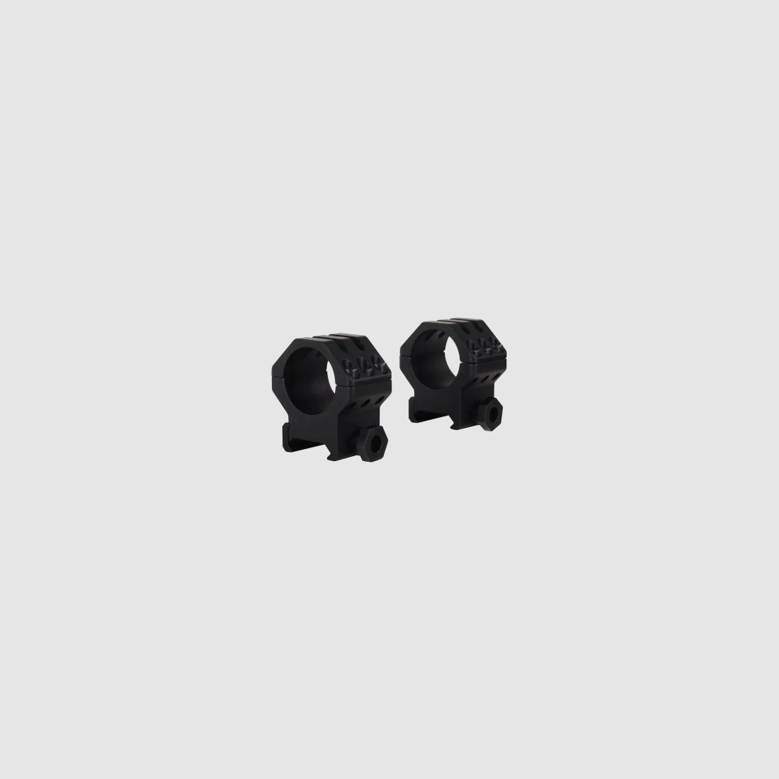 Weaver 6-Hole Weaver-Style Ringe matt schwarz 25,4mm high, BH 9,53mm